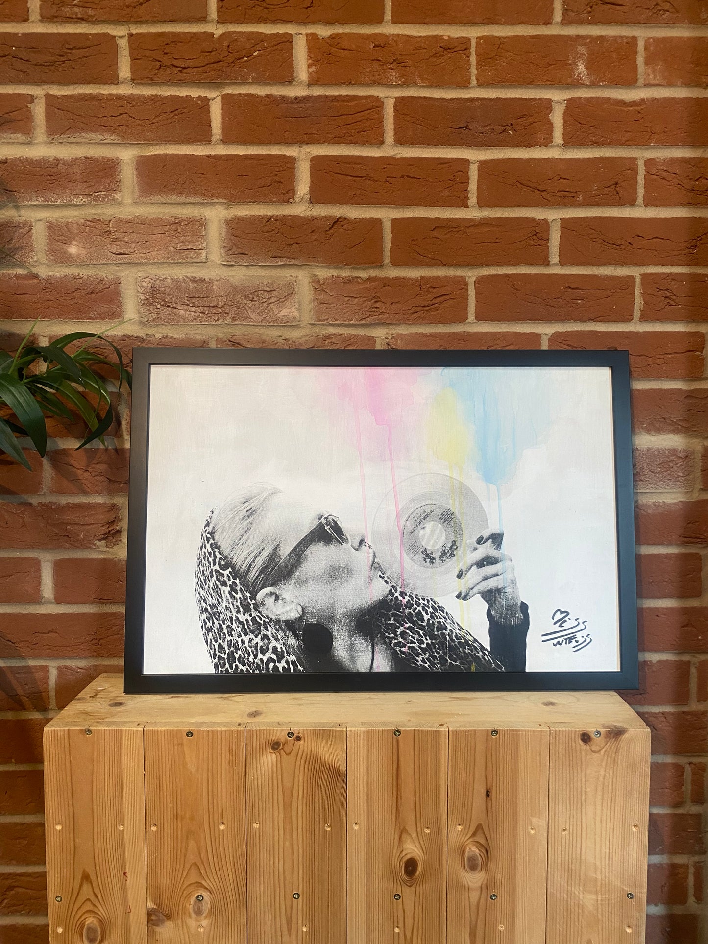 Record CMYK | Original Painting | Mixed Media | Framed
